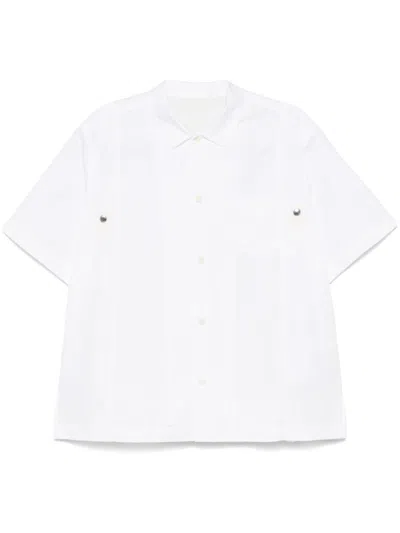Sacai Panelled Shirt In White