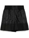 Sacai Panelled Shorts In Black