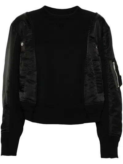 SACAI PANELLED SWEATSHIRT