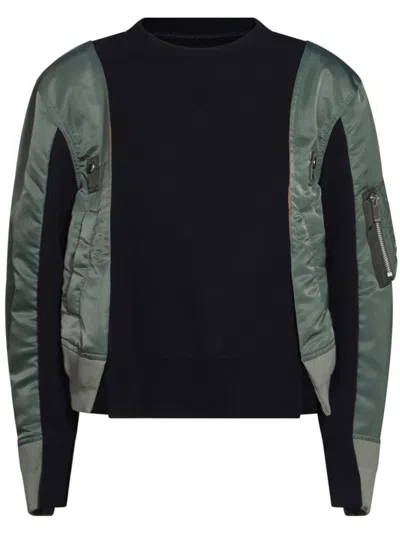 SACAI PANELLED SWEATSHIRT