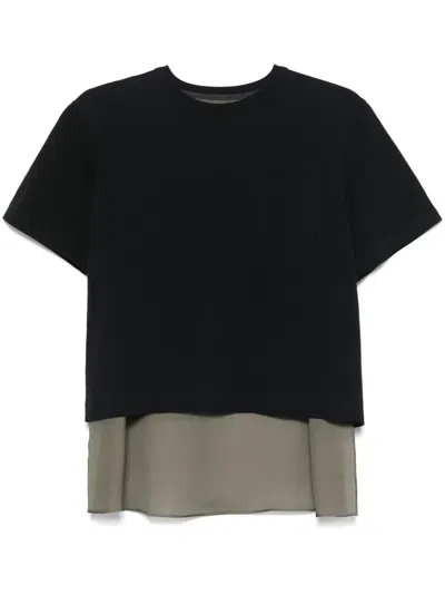 SACAI PANELLED T-SHIRT