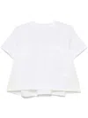 Sacai Layered Cotton T-shirt In White