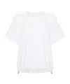 Shop Sacai Panelled T-shirt In White