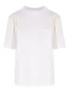 Sacai Panelled T-shirt In White