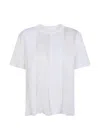 Sacai Panelled T-shirt In White