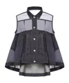 Sacai Panelled Vest In Black