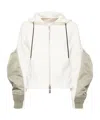 Sacai Panelled Jacket In White
