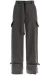 Sacai Belted Tapered Cargo Wool Suiting Pants