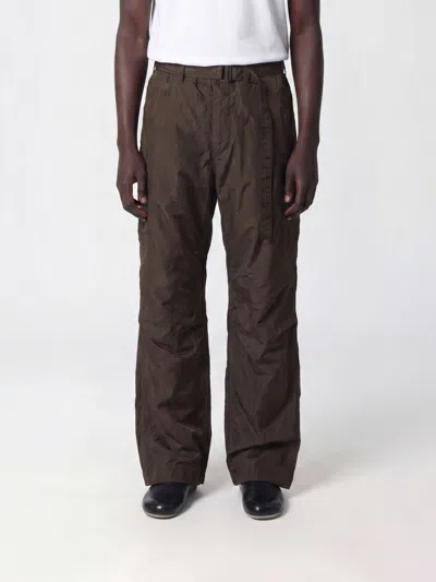 Sacai Pants Men Color Kaki In Brown