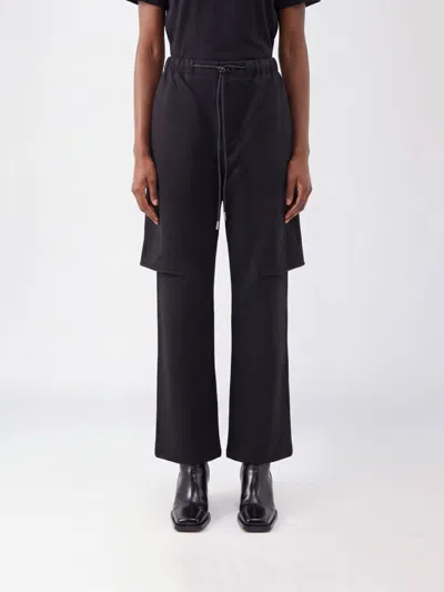 Sacai Pants Woman In Black