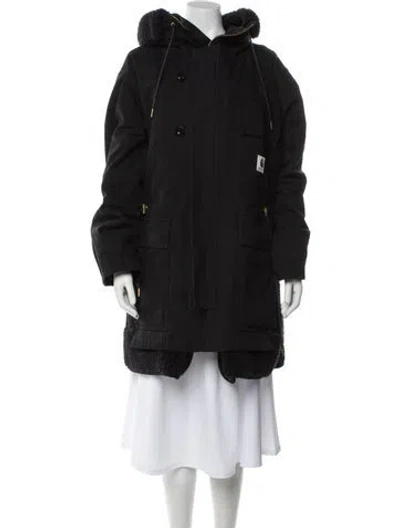 Pre-owned Sacai Parka In Black