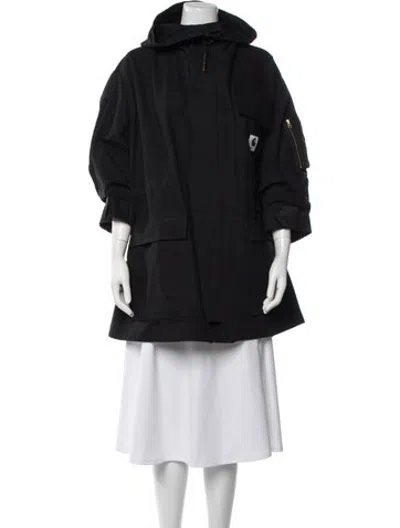 Pre-owned Sacai Parka In Black