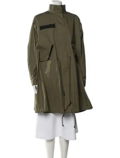 Pre-owned Sacai Parka In Green