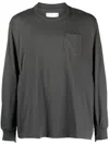 Sacai Patch-pocket Knit Jumper In 灰色