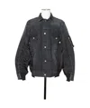 Sacai Patchwork Denim Jacket In Black