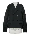 Sacai Patchwork Jacket In Black