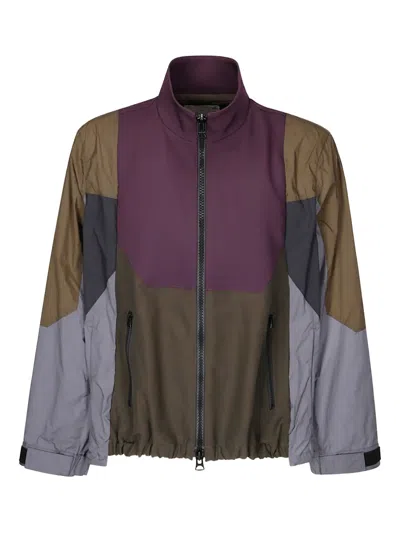 SACAI PATCHWORK LIGHTWEIGHT JACKET