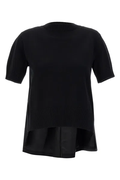 SACAI SACAI PATCHWORK SWEATER