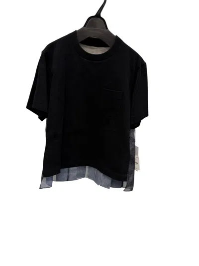 SACAI PATCHWORK T-SHIRT