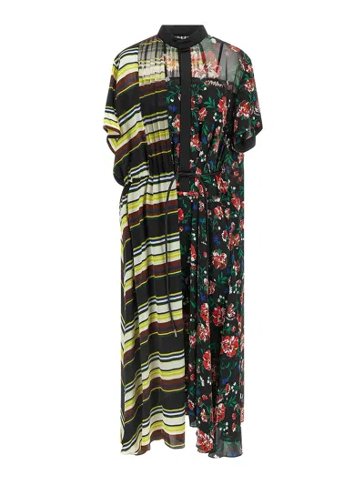 SACAI VESTIDO MIDI - MULTICOLOR