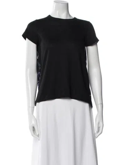 Pre-owned Sacai Patterned Crew Neck T-shirt In Multi