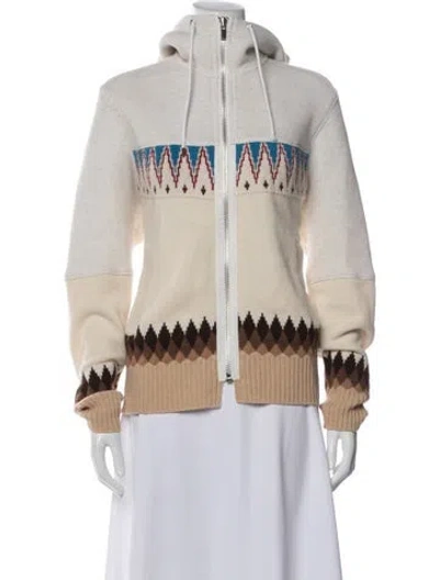 Pre-owned Sacai Patterned Jacket In Neutral