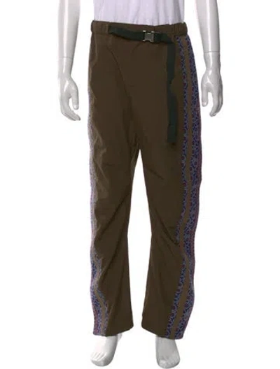 Pre-owned Sacai Patterned Pants In Green