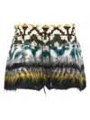 Sacai Patterned Shorts Bermuda And Short Multicolor In Multi