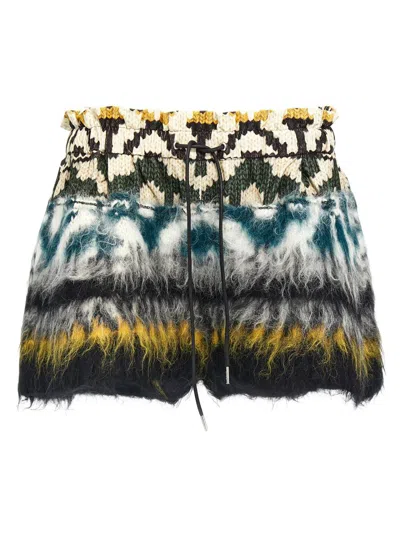 Sacai Patterned Shorts In Multi