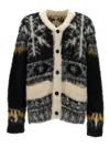 Sacai Alpaca Cardigan In Multi