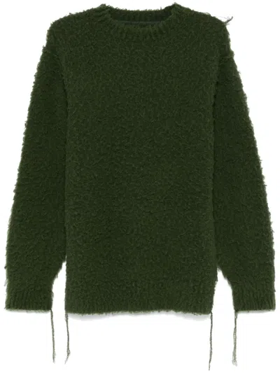 Sacai Pilled Sweater In Black