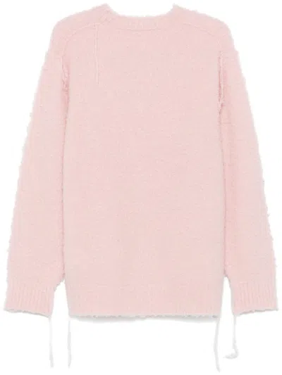 Sacai Pilled Sweater In Pink