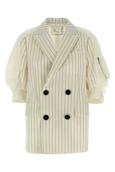 SACAI SACAI PINSTRIPE BLAZER