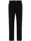 Sacai Men's Pinstriped Trousers In Black