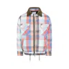 Sacai Check-pattern Zip-up Bomber Jacket In Multi