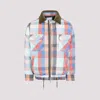 Sacai Check-pattern Zip-up Bomber Jacket In Multi