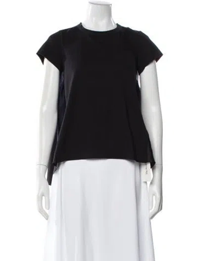 Pre-owned Sacai Plaid Print Crew Neck T-shirt In Multi