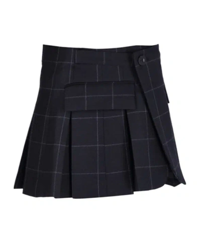 Sacai Plaid Shorts In Black
