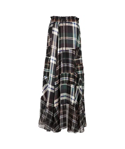 SACAI PLAID SKIRT