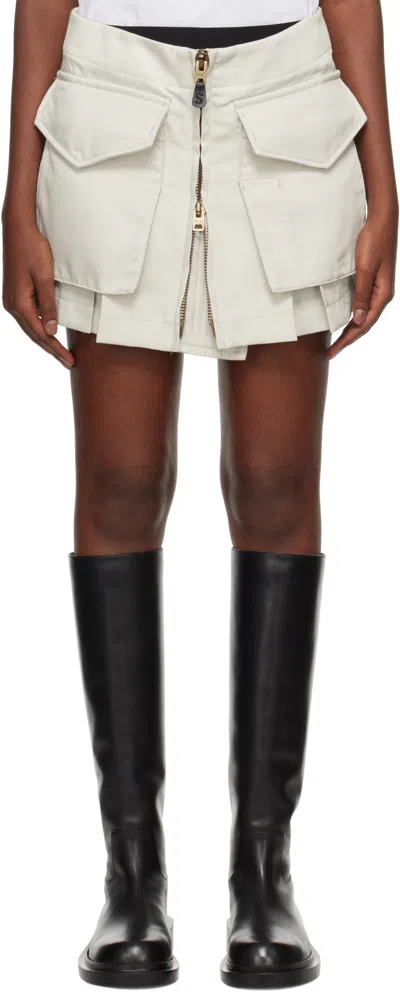 Sacai Gray Spiewak Edition Skort In 376 L/gray