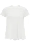 Sacai Pleated Back T-shirt In White