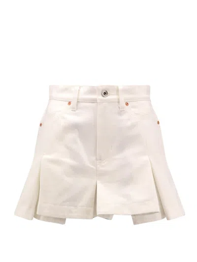 Sacai Shorts In White