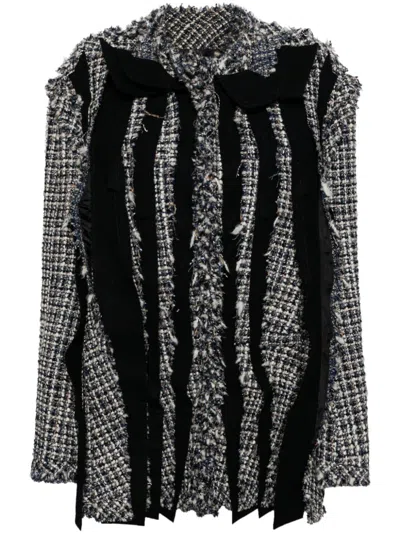 Sacai Pleated Jacket In 蓝色