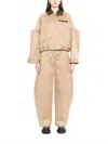 Sacai Cut-out Collared Jacket In Brown