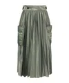 Sacai Pleated Midi Skirt