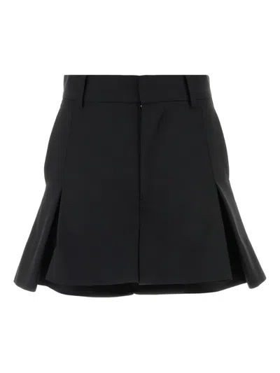 SACAI PLEATED MINI SKIRT