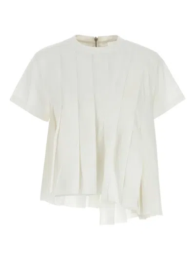 SACAI PLEATED PANEL PULLOVER