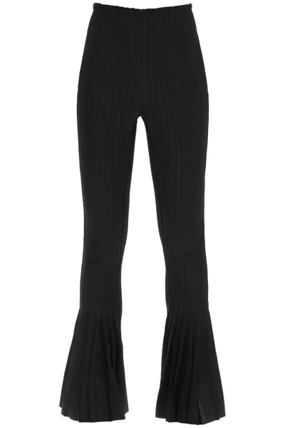 Sacai Pleated Pants For Women In Black