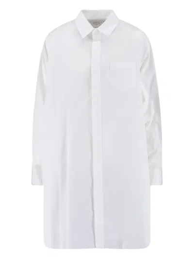 SACAI PLEATED SHIRT MINI DRESS