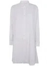 Sacai Pleated Shirtdress In White